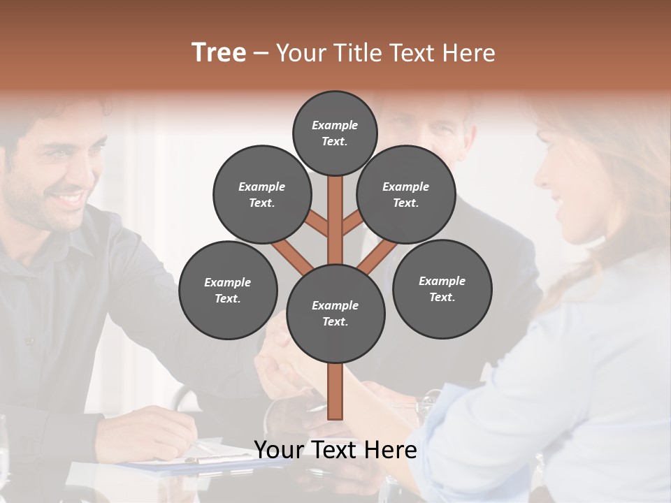 Hispanic Smile Handshake PowerPoint Template