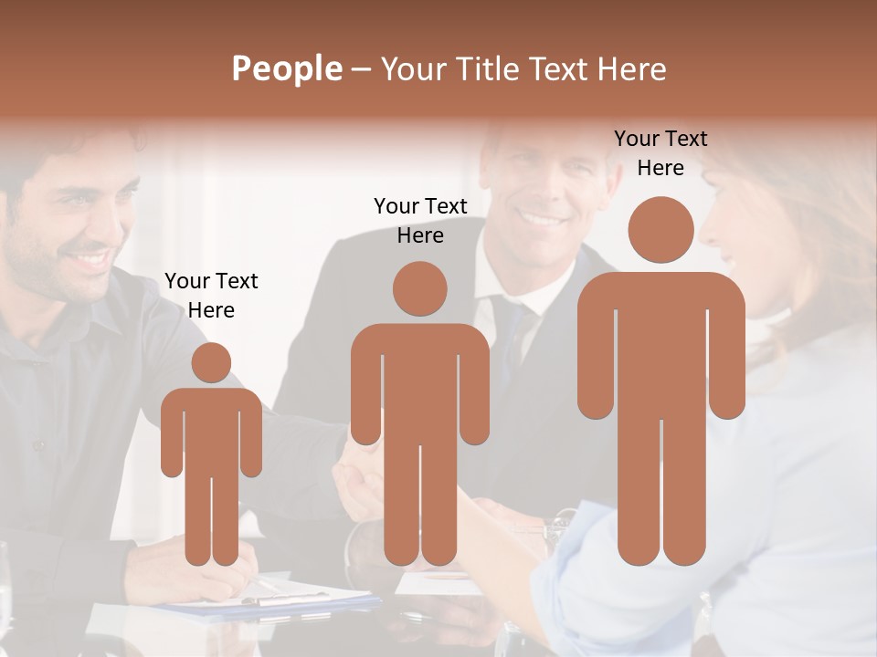 Hispanic Smile Handshake PowerPoint Template