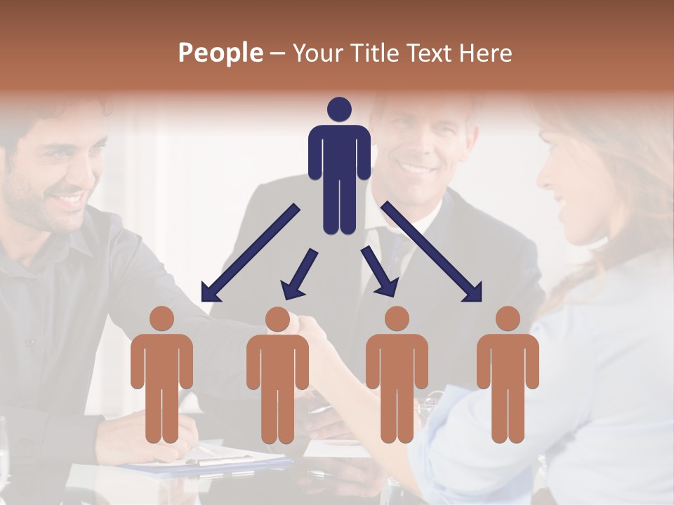 Hispanic Smile Handshake PowerPoint Template