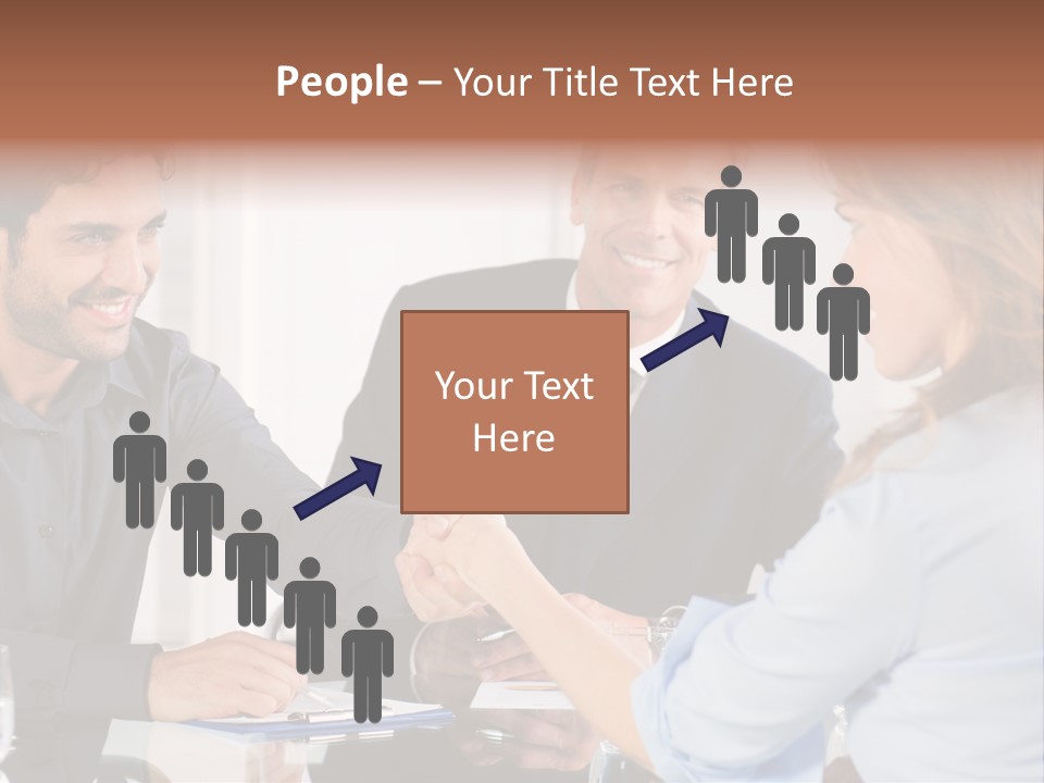 Hispanic Smile Handshake PowerPoint Template