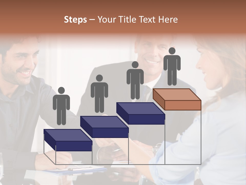 Hispanic Smile Handshake PowerPoint Template