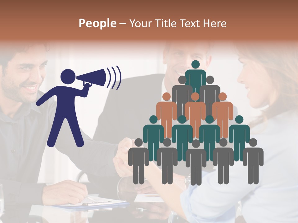 Hispanic Smile Handshake PowerPoint Template