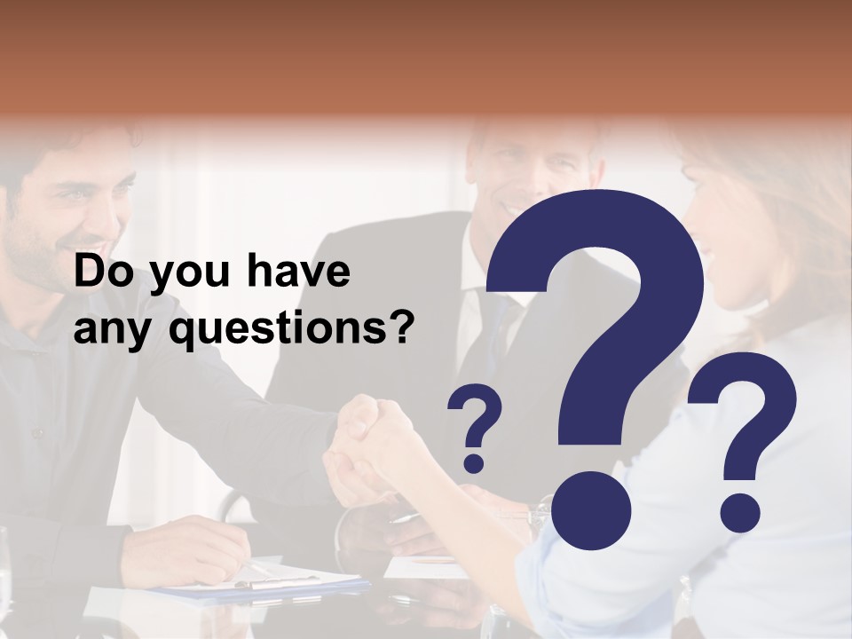 Hispanic Smile Handshake PowerPoint Template