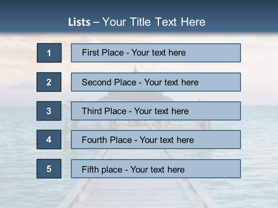 Quay Relaxation Atoll PowerPoint Template
