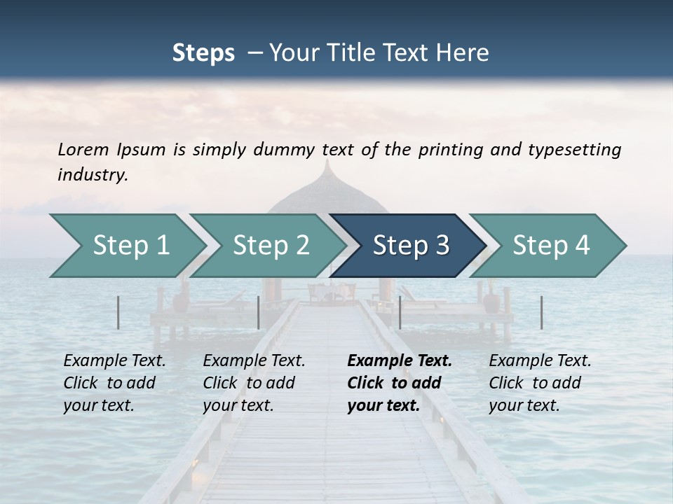 Quay Relaxation Atoll PowerPoint Template