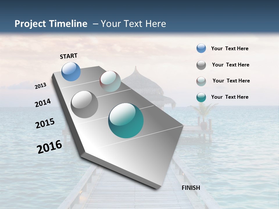 Quay Relaxation Atoll PowerPoint Template