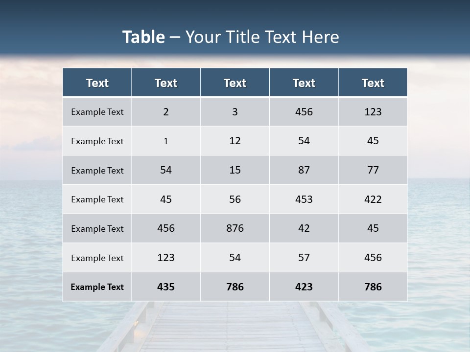 Quay Relaxation Atoll PowerPoint Template