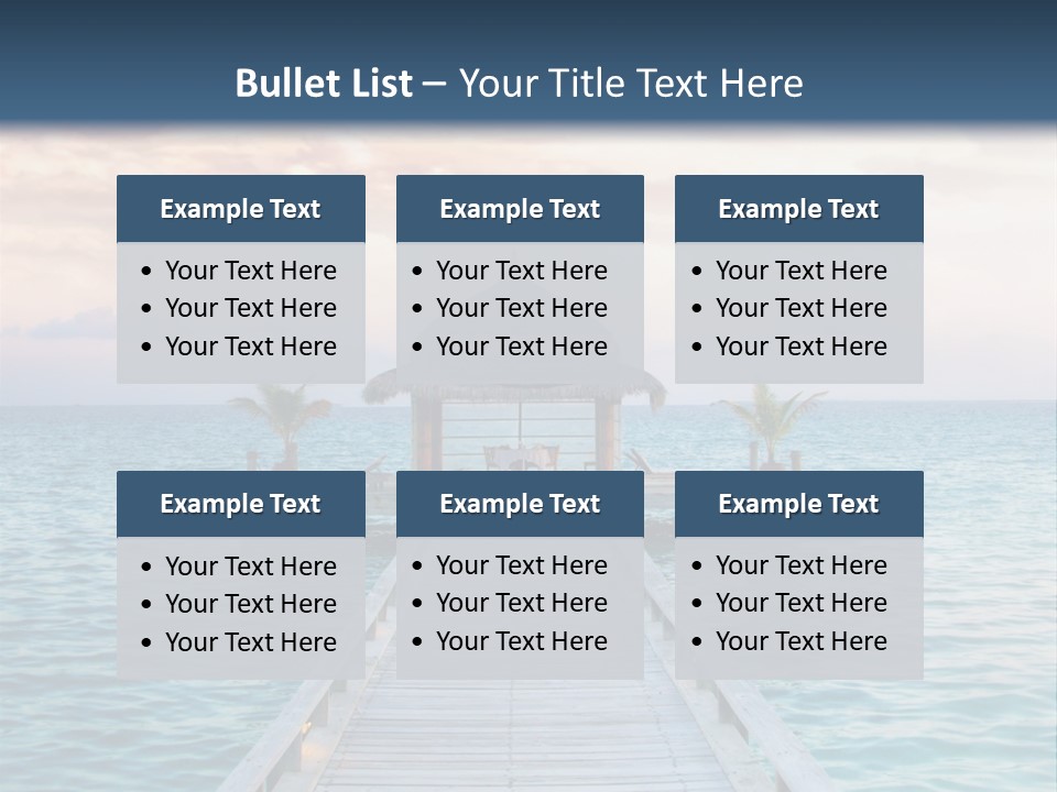 Quay Relaxation Atoll PowerPoint Template