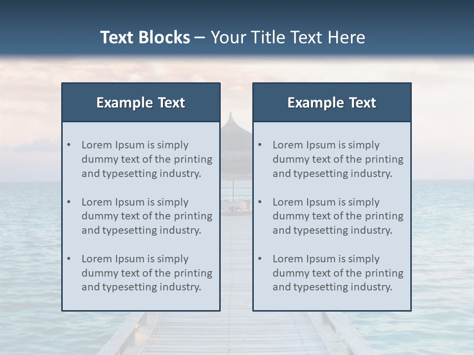 Quay Relaxation Atoll PowerPoint Template