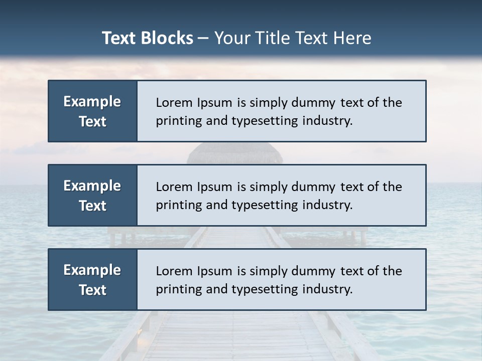 Quay Relaxation Atoll PowerPoint Template