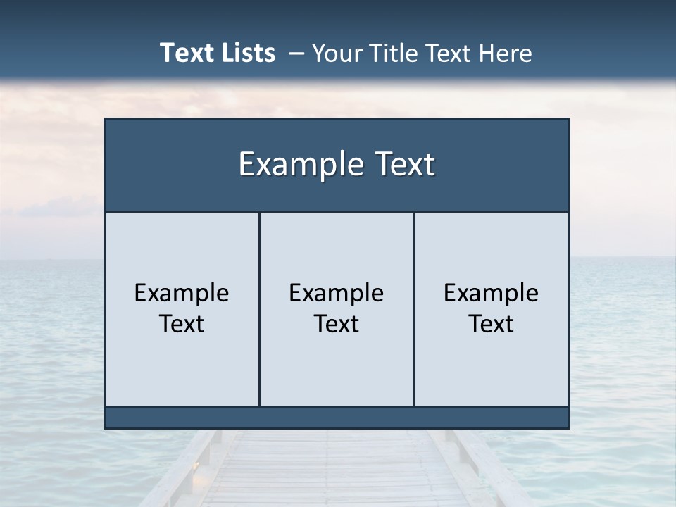Quay Relaxation Atoll PowerPoint Template