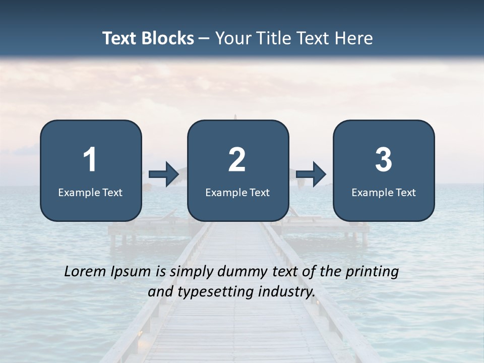 Quay Relaxation Atoll PowerPoint Template