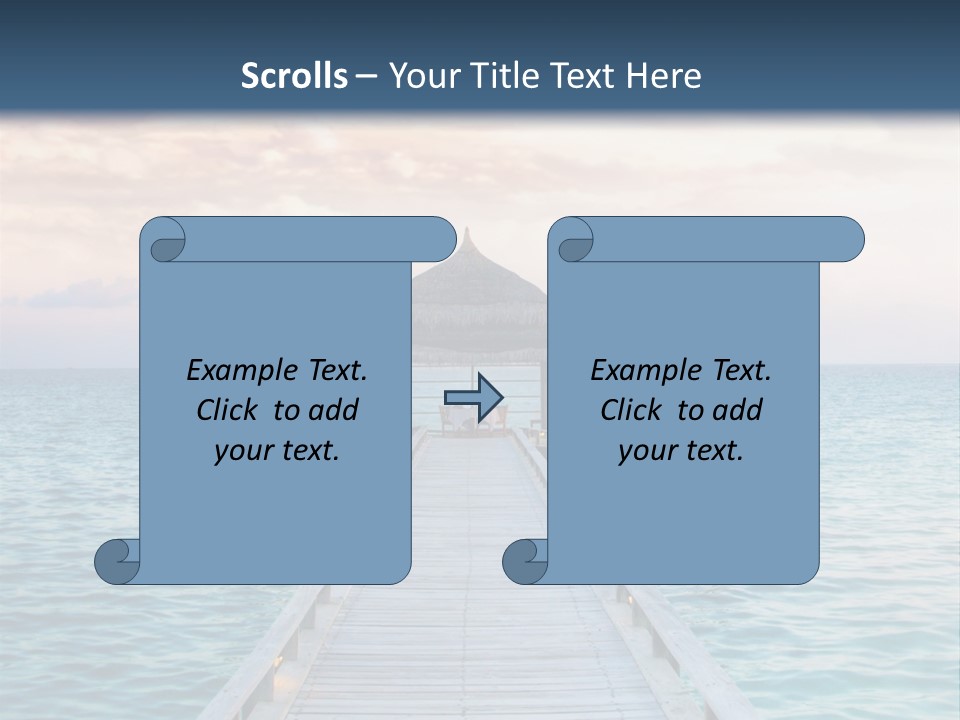 Quay Relaxation Atoll PowerPoint Template