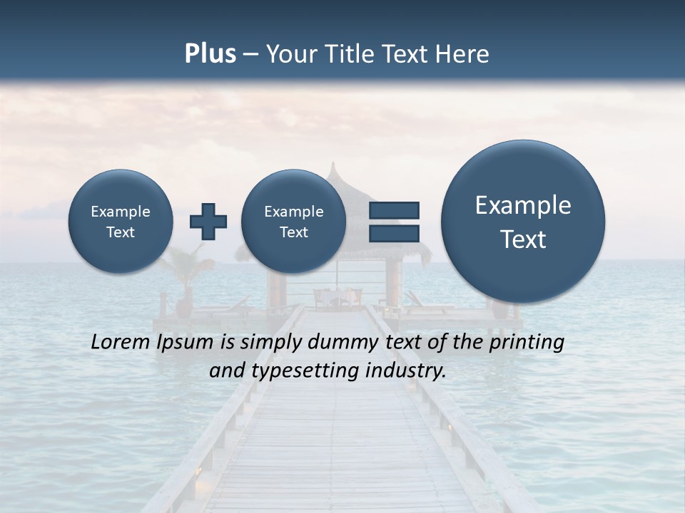 Quay Relaxation Atoll PowerPoint Template