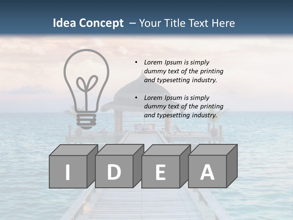 Quay Relaxation Atoll PowerPoint Template