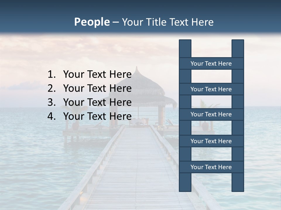 Quay Relaxation Atoll PowerPoint Template