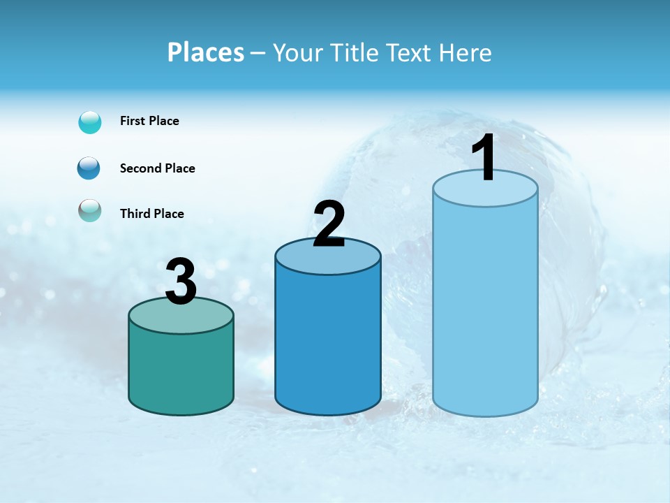 Blue Liquid Sphere PowerPoint Template