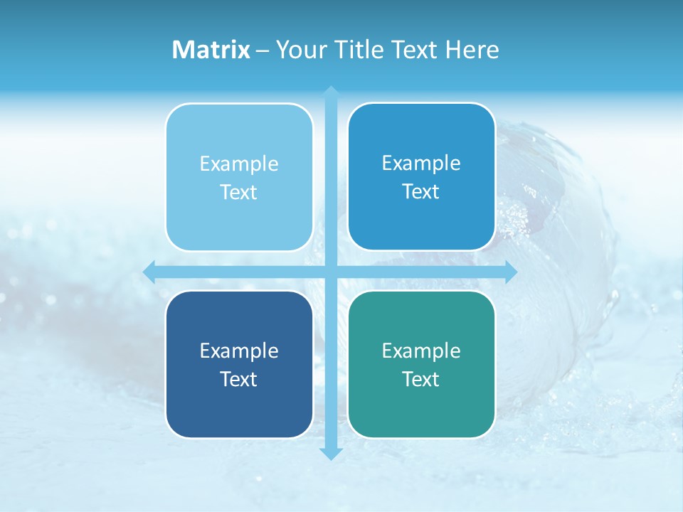 Blue Liquid Sphere PowerPoint Template