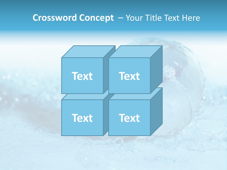 Blue Liquid Sphere PowerPoint Template