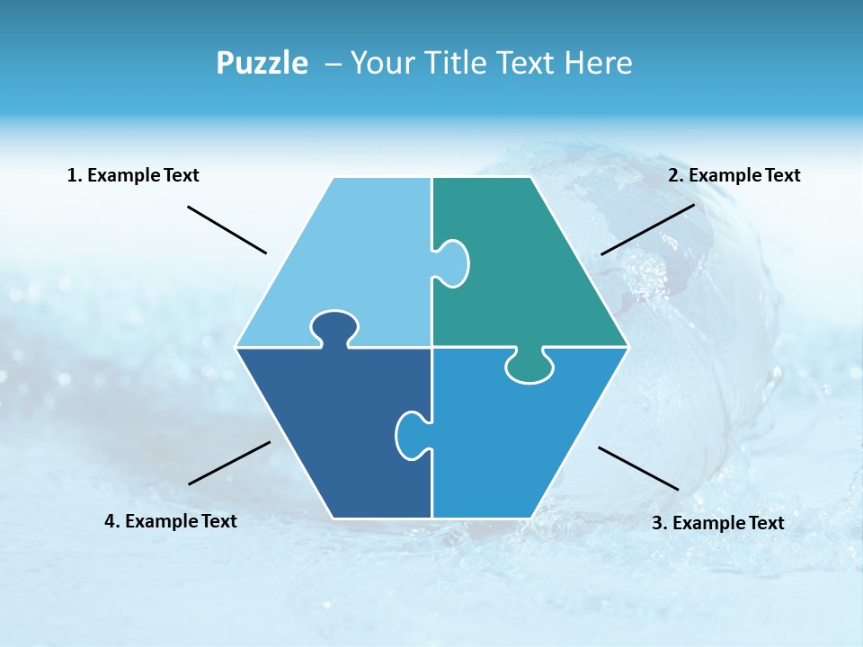 Blue Liquid Sphere PowerPoint Template