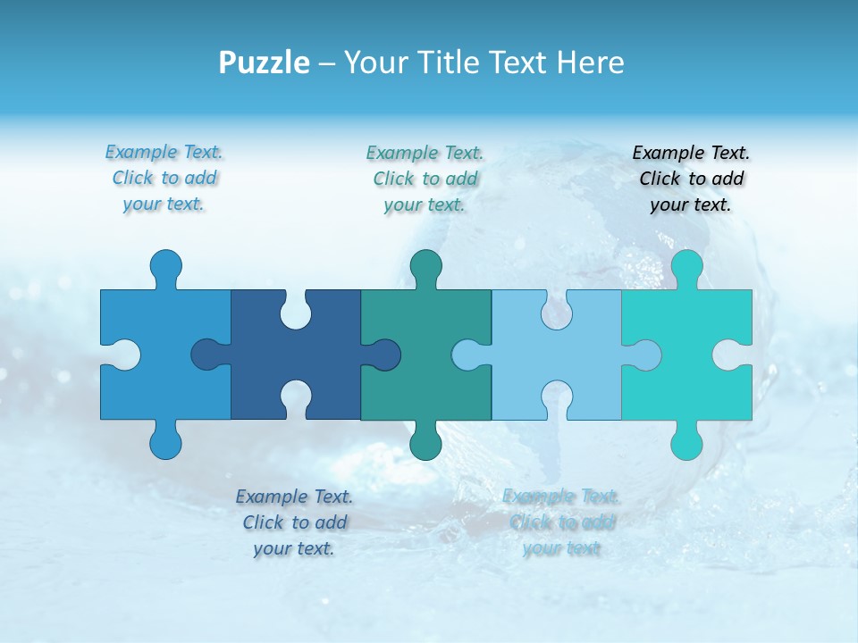 Blue Liquid Sphere PowerPoint Template