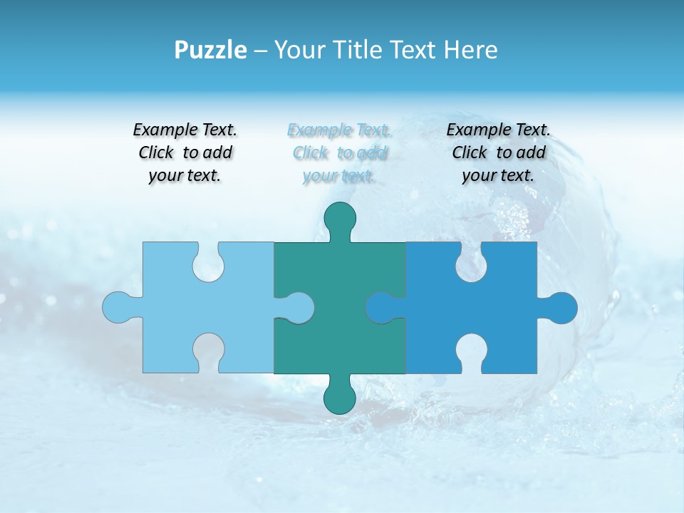 Blue Liquid Sphere PowerPoint Template