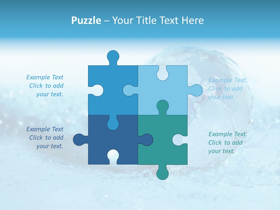 Blue Liquid Sphere PowerPoint Template