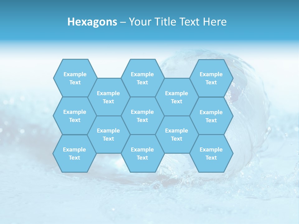 Blue Liquid Sphere PowerPoint Template