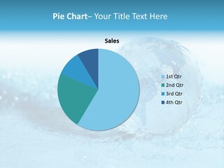 Blue Liquid Sphere PowerPoint Template