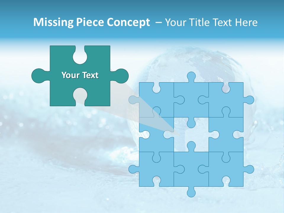 Blue Liquid Sphere PowerPoint Template