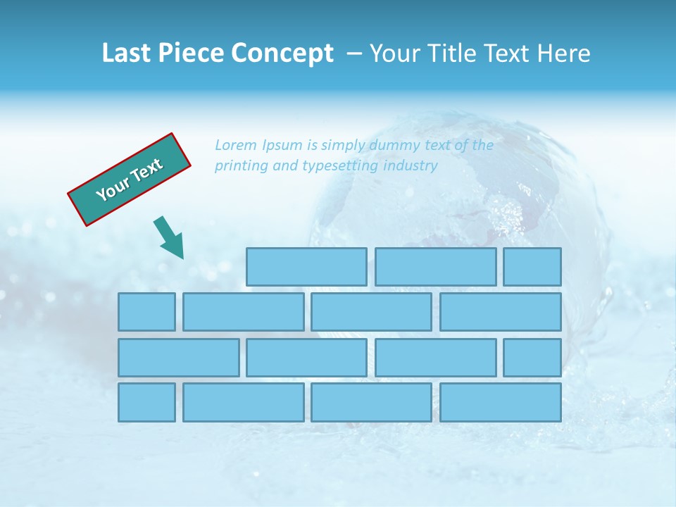 Blue Liquid Sphere PowerPoint Template