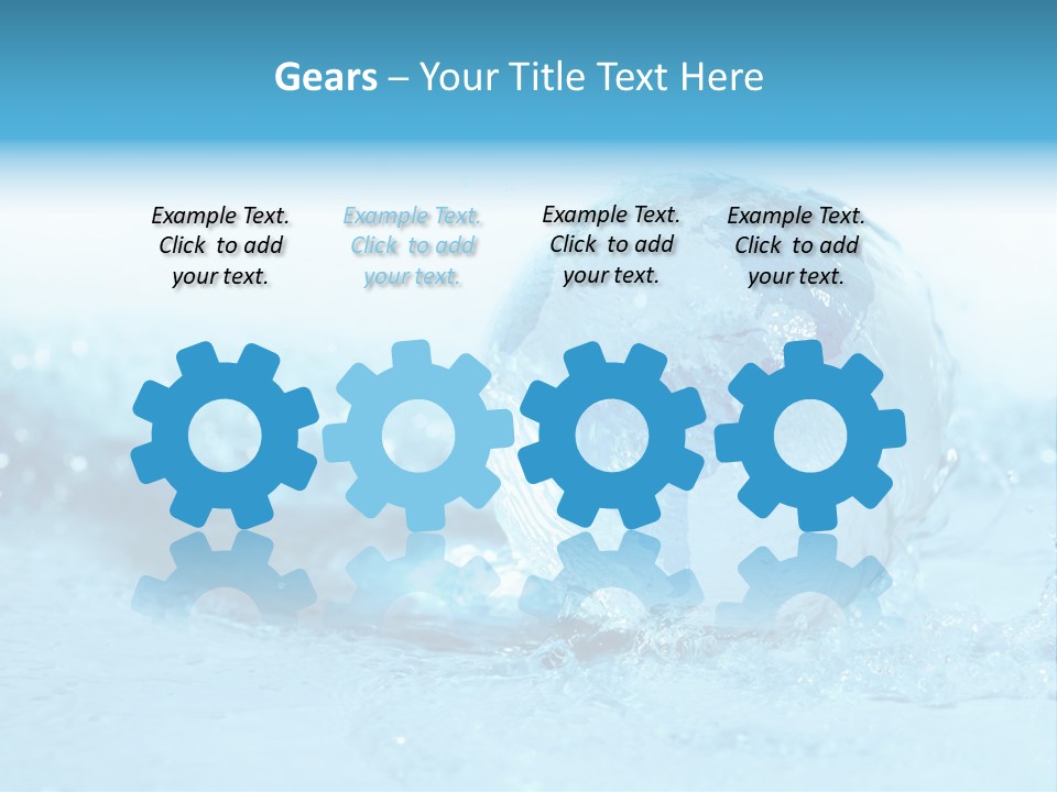 Blue Liquid Sphere PowerPoint Template