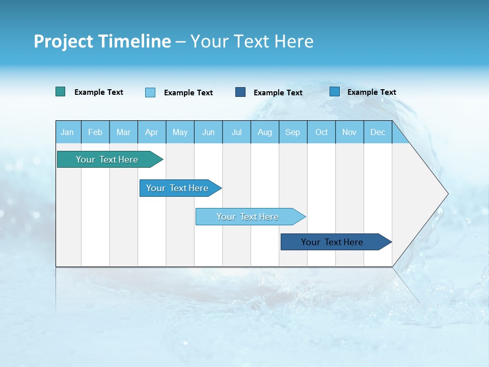 Blue Liquid Sphere PowerPoint Template