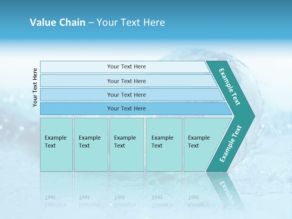 Blue Liquid Sphere PowerPoint Template
