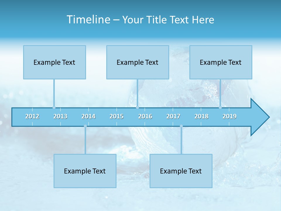 Blue Liquid Sphere PowerPoint Template