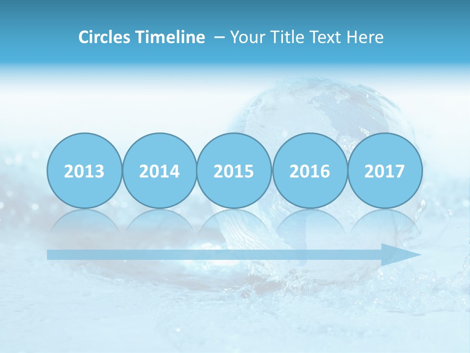 Blue Liquid Sphere PowerPoint Template