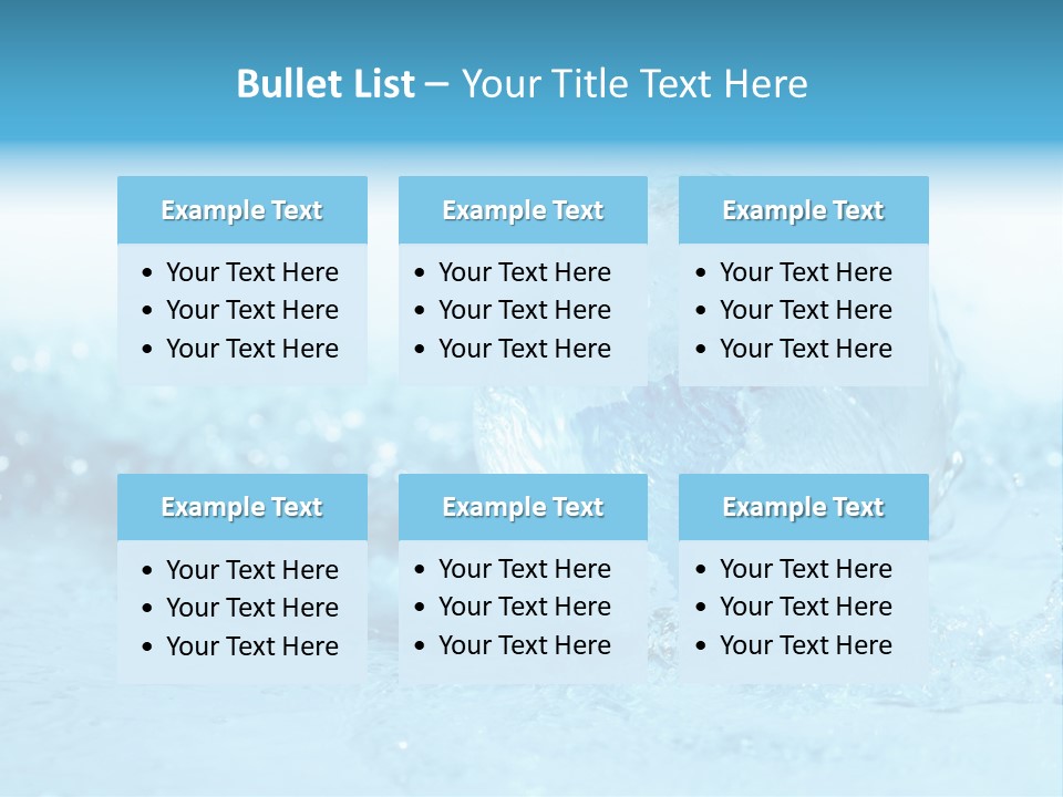 Blue Liquid Sphere PowerPoint Template