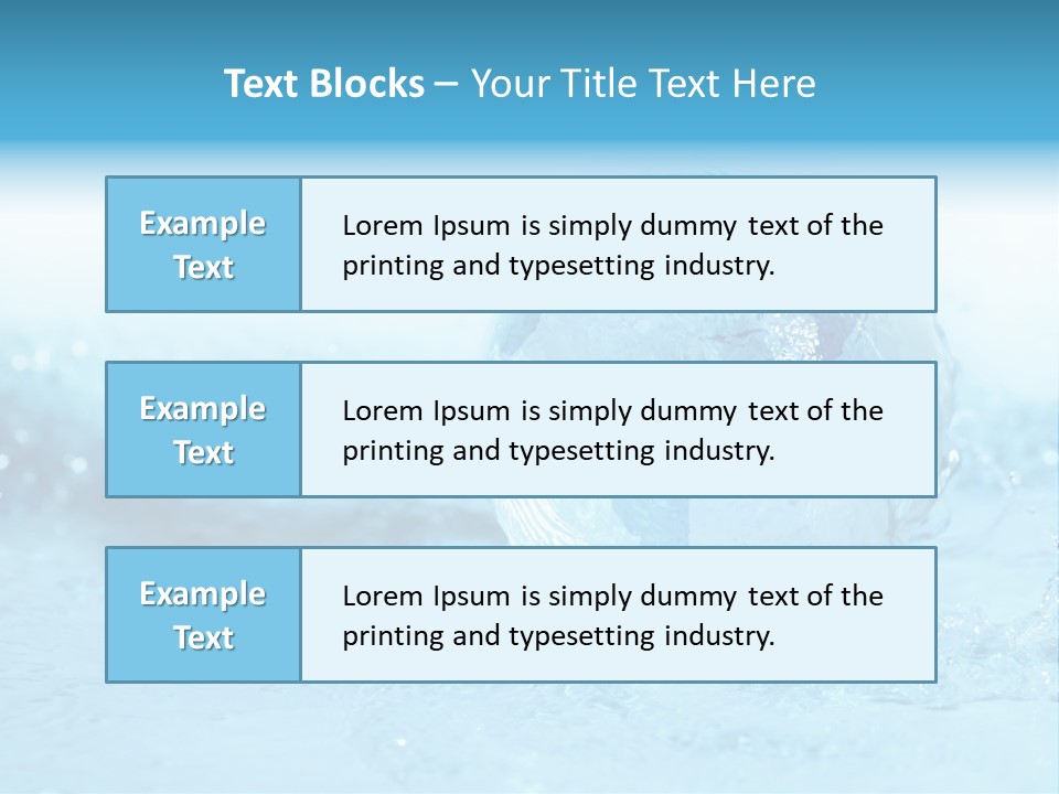 Blue Liquid Sphere PowerPoint Template