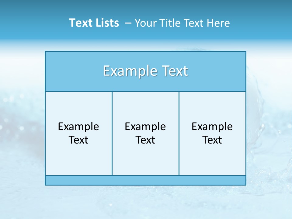 Blue Liquid Sphere PowerPoint Template