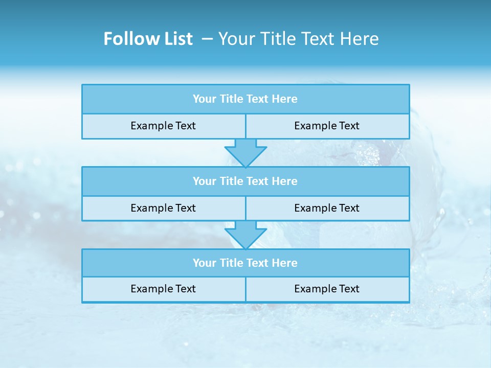 Blue Liquid Sphere PowerPoint Template