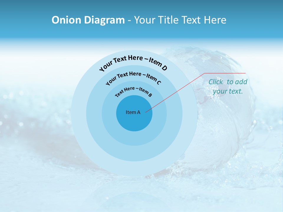 Blue Liquid Sphere PowerPoint Template