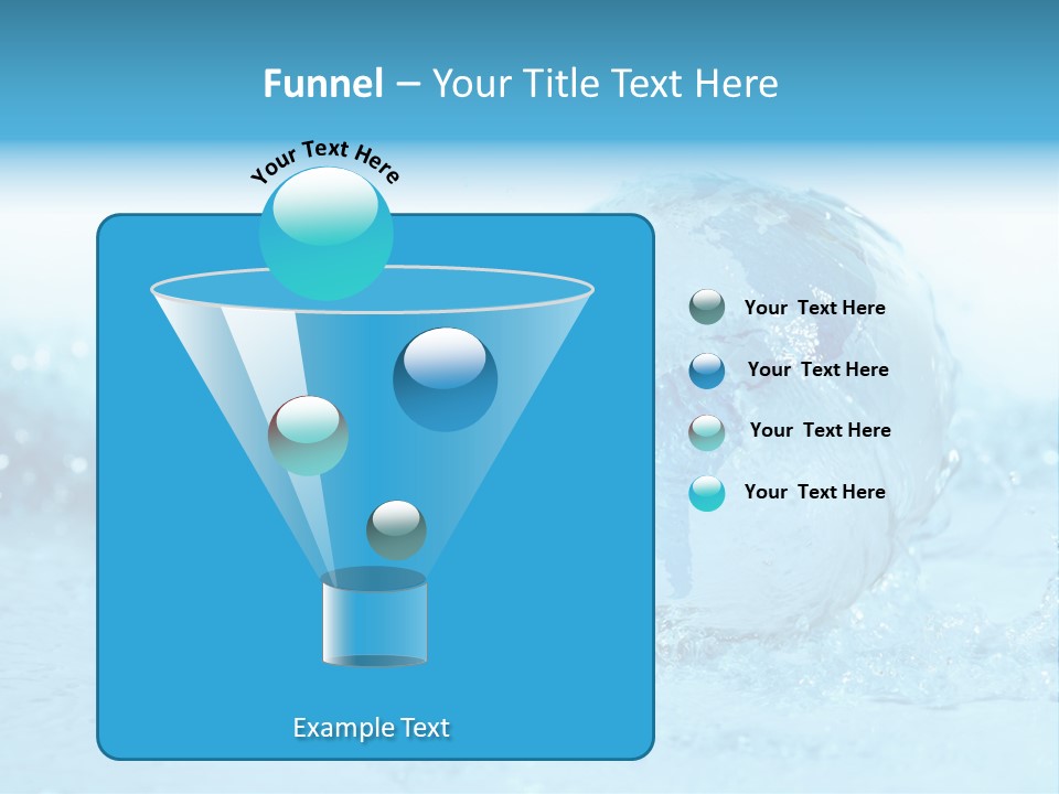 Blue Liquid Sphere PowerPoint Template