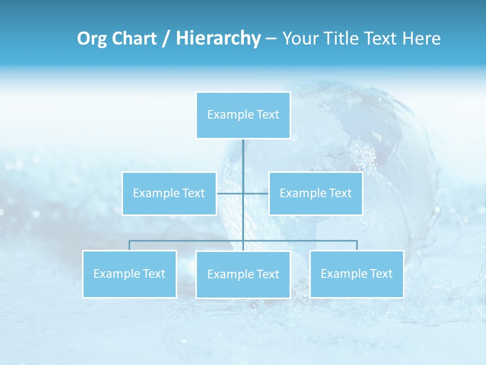 Blue Liquid Sphere PowerPoint Template