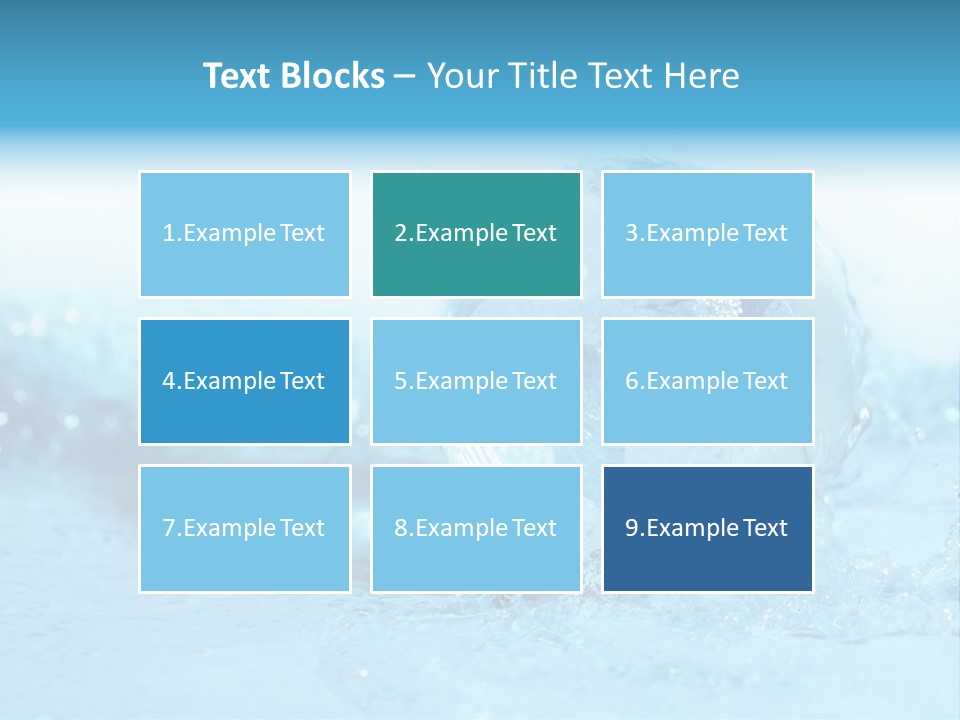 Blue Liquid Sphere PowerPoint Template