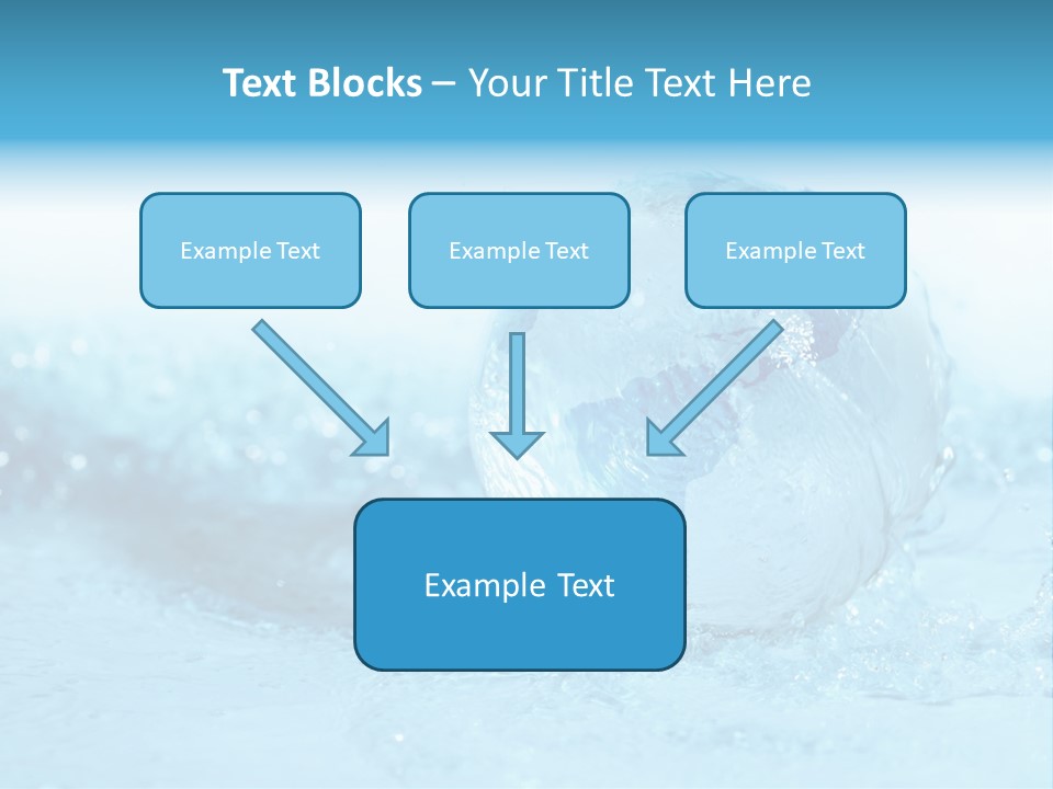 Blue Liquid Sphere PowerPoint Template