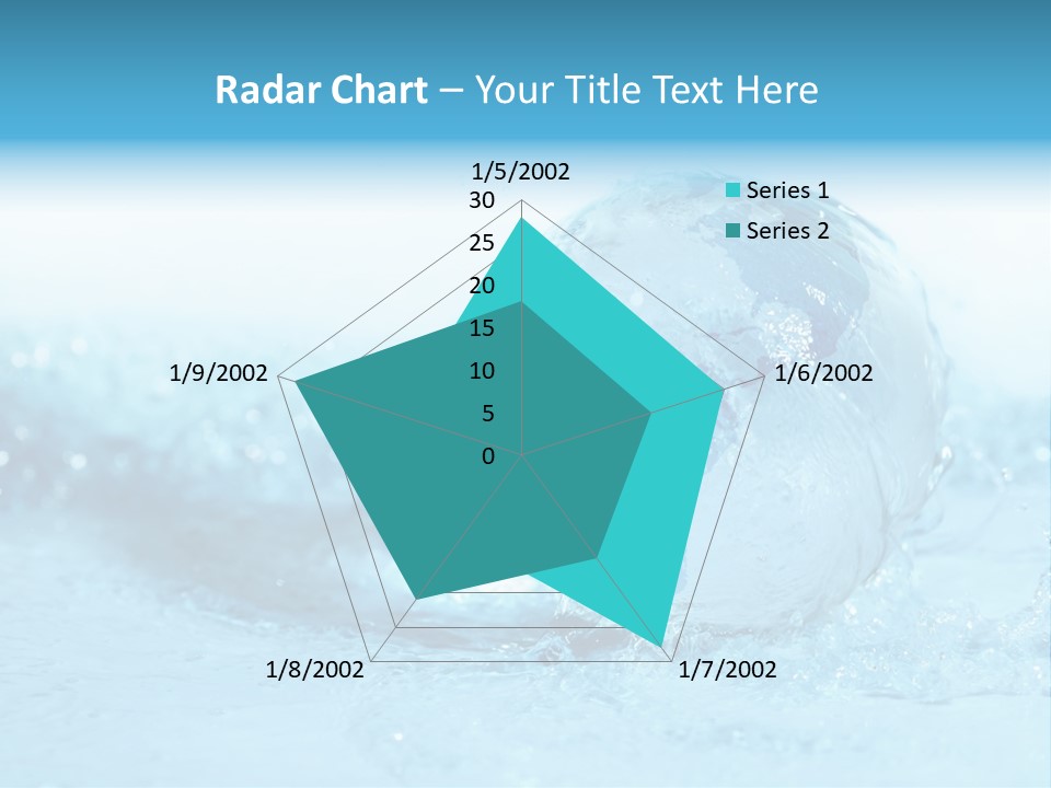 Blue Liquid Sphere PowerPoint Template