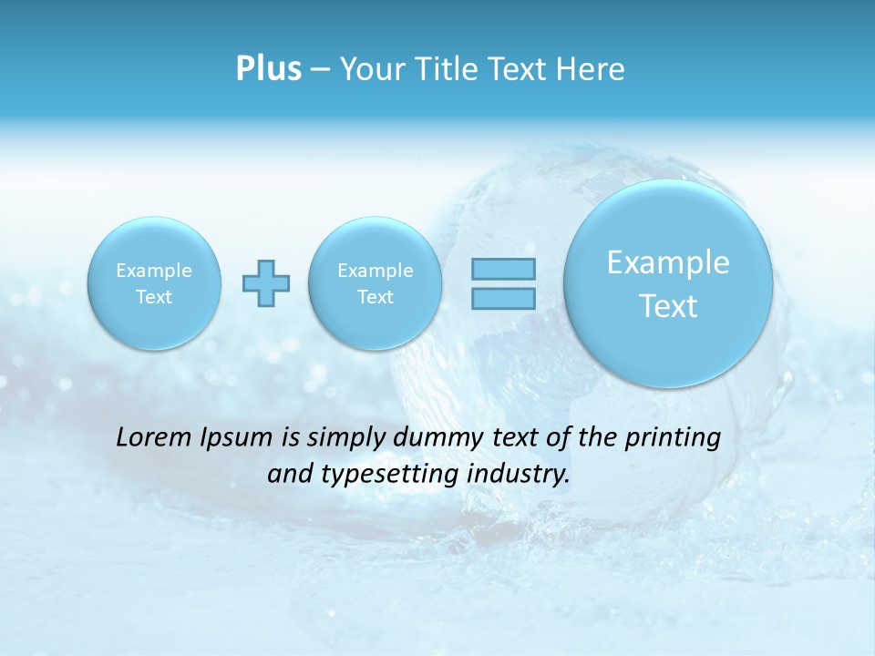 Blue Liquid Sphere PowerPoint Template