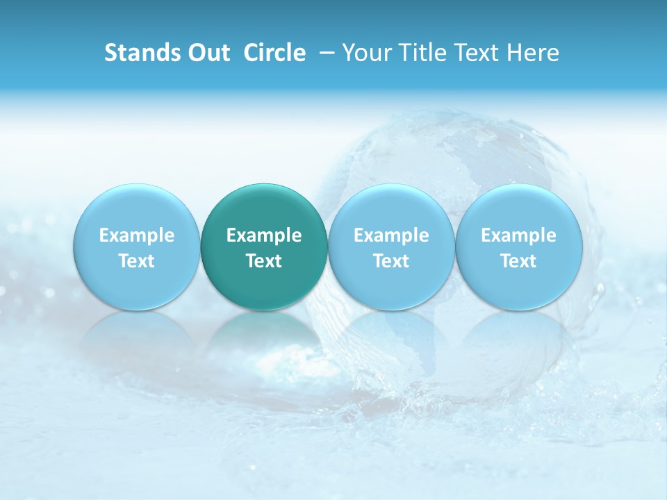 Blue Liquid Sphere PowerPoint Template