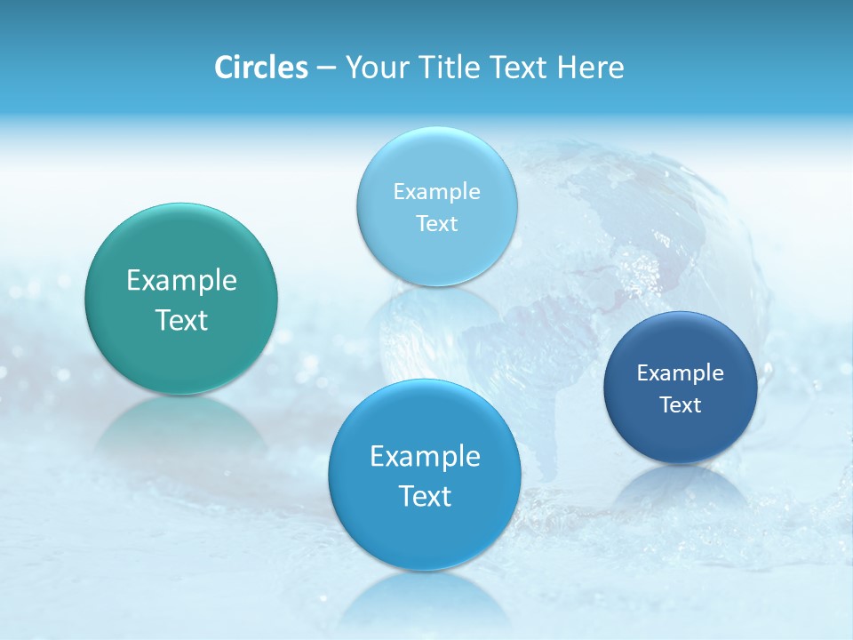 Blue Liquid Sphere PowerPoint Template