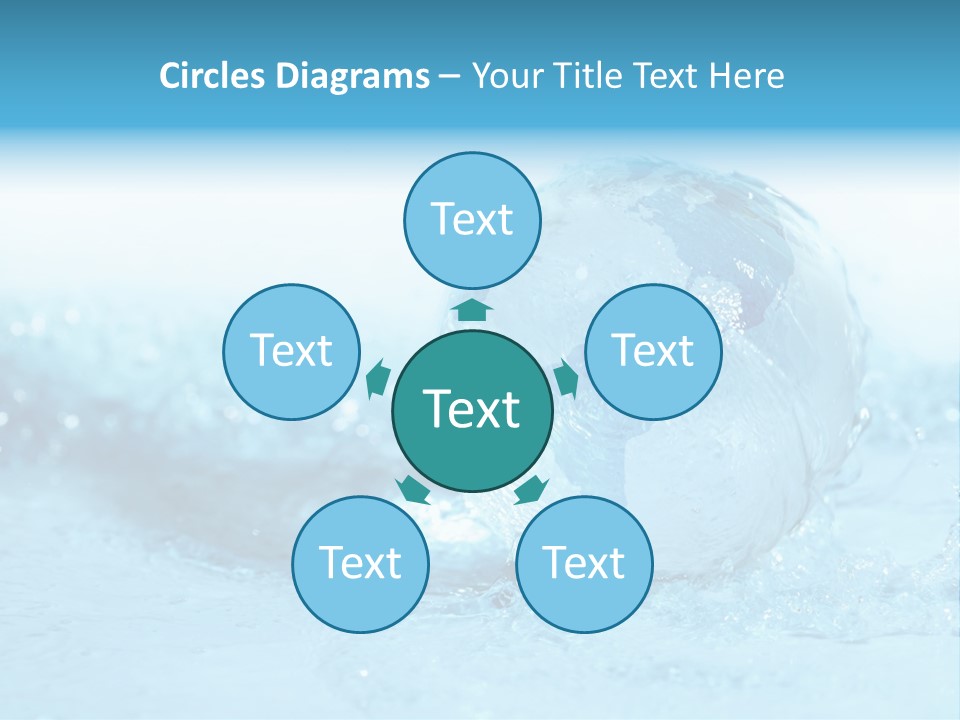 Blue Liquid Sphere PowerPoint Template